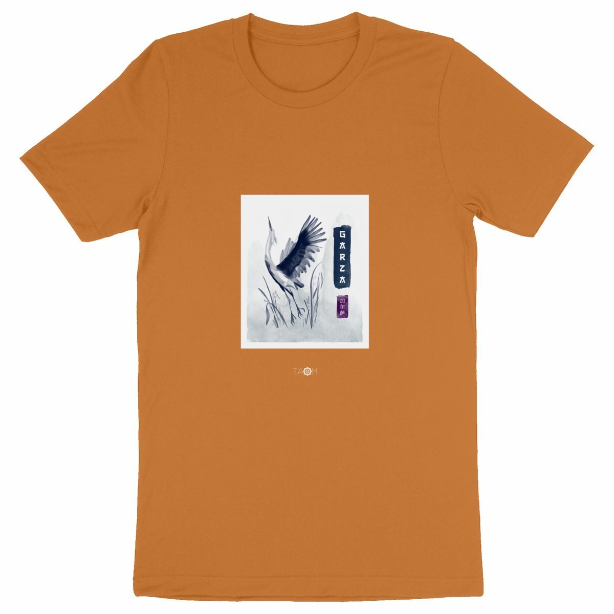 T-Shirt Unisexe CALLIGRAPHIE Héron 