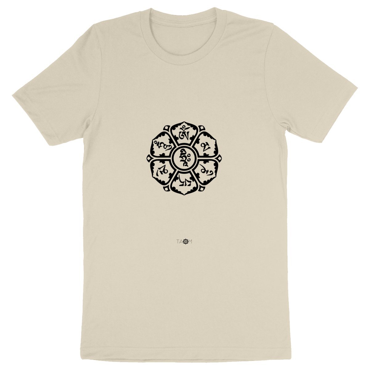 T-Shirt OM MANI PADME HUM Rond 